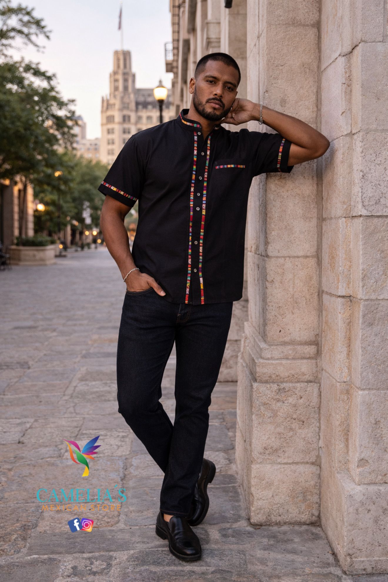 MEN'S GUAYABERA APLICACION