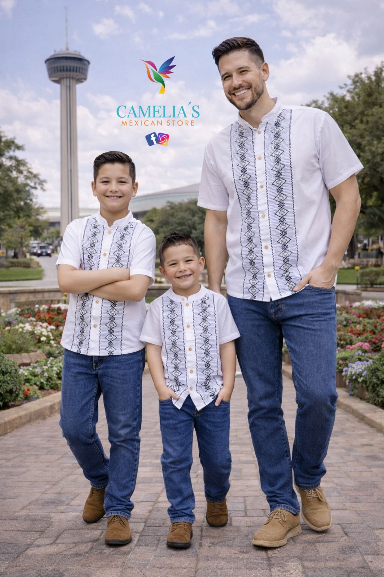 MEN'S & KIDS ROMBO GUAYABERA