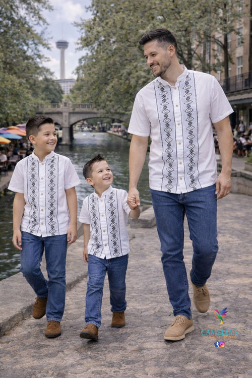 MEN'S & KIDS ROMBO GUAYABERA