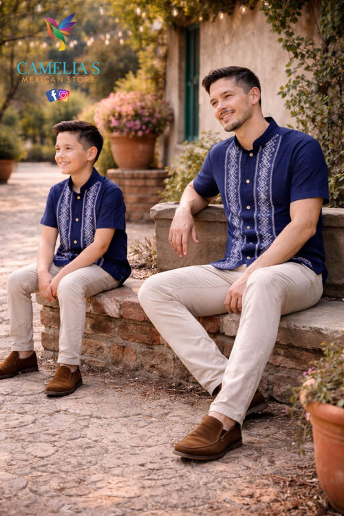 MEN'S & KIDS ROMBO GUAYABERA