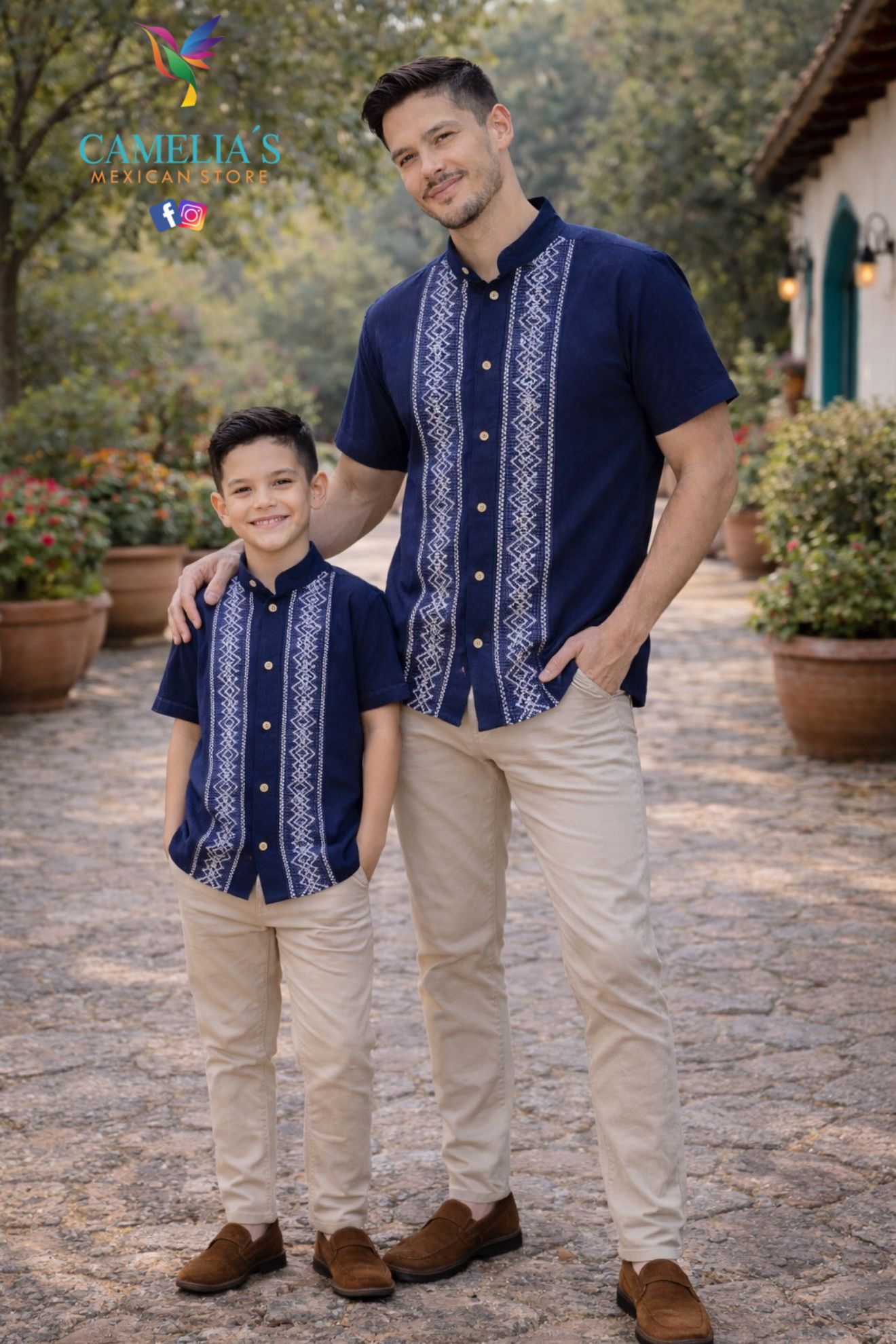MEN'S & KIDS ROMBO GUAYABERA