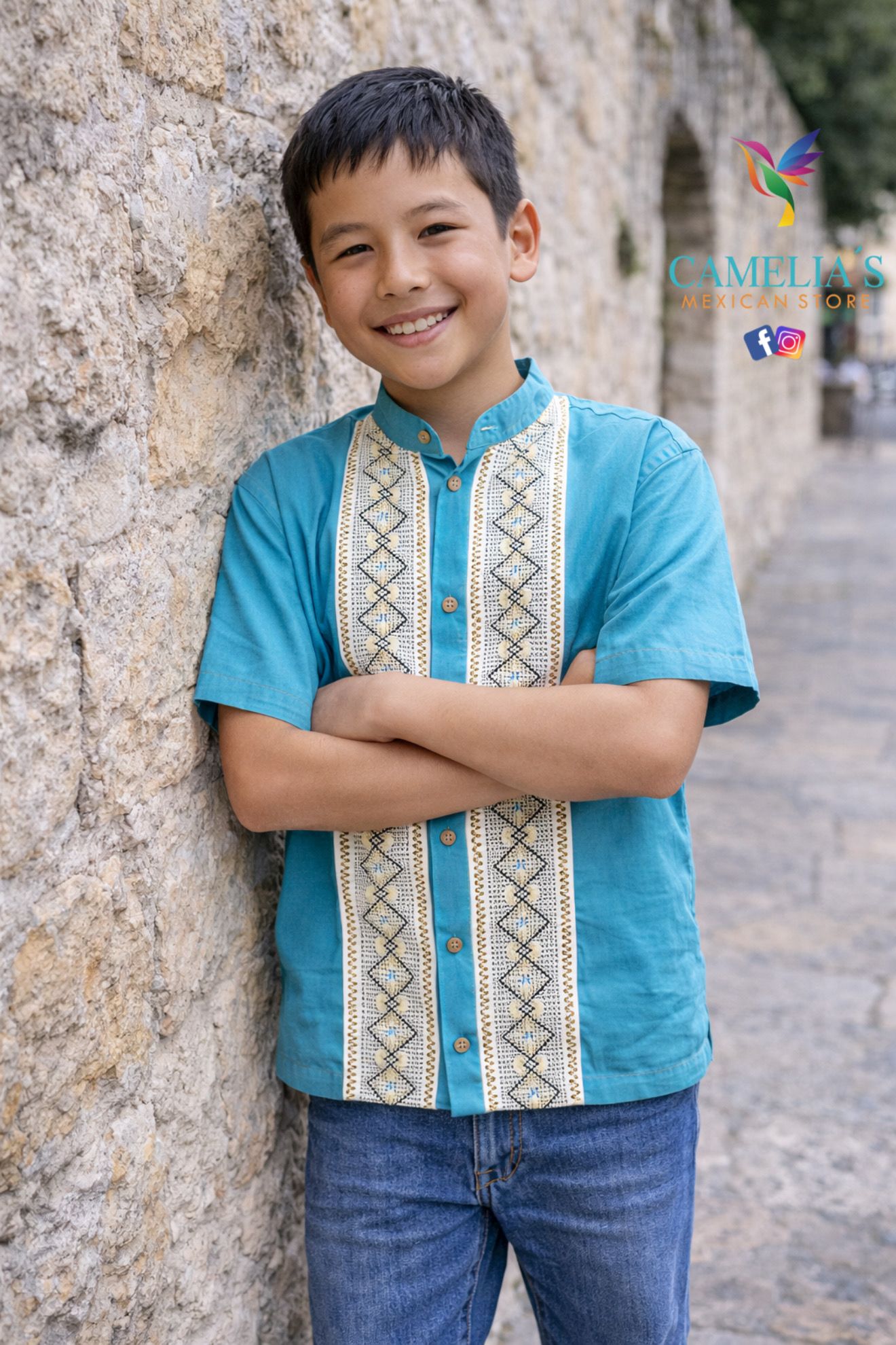 MEN'S & KIDS ROMBO GUAYABERA