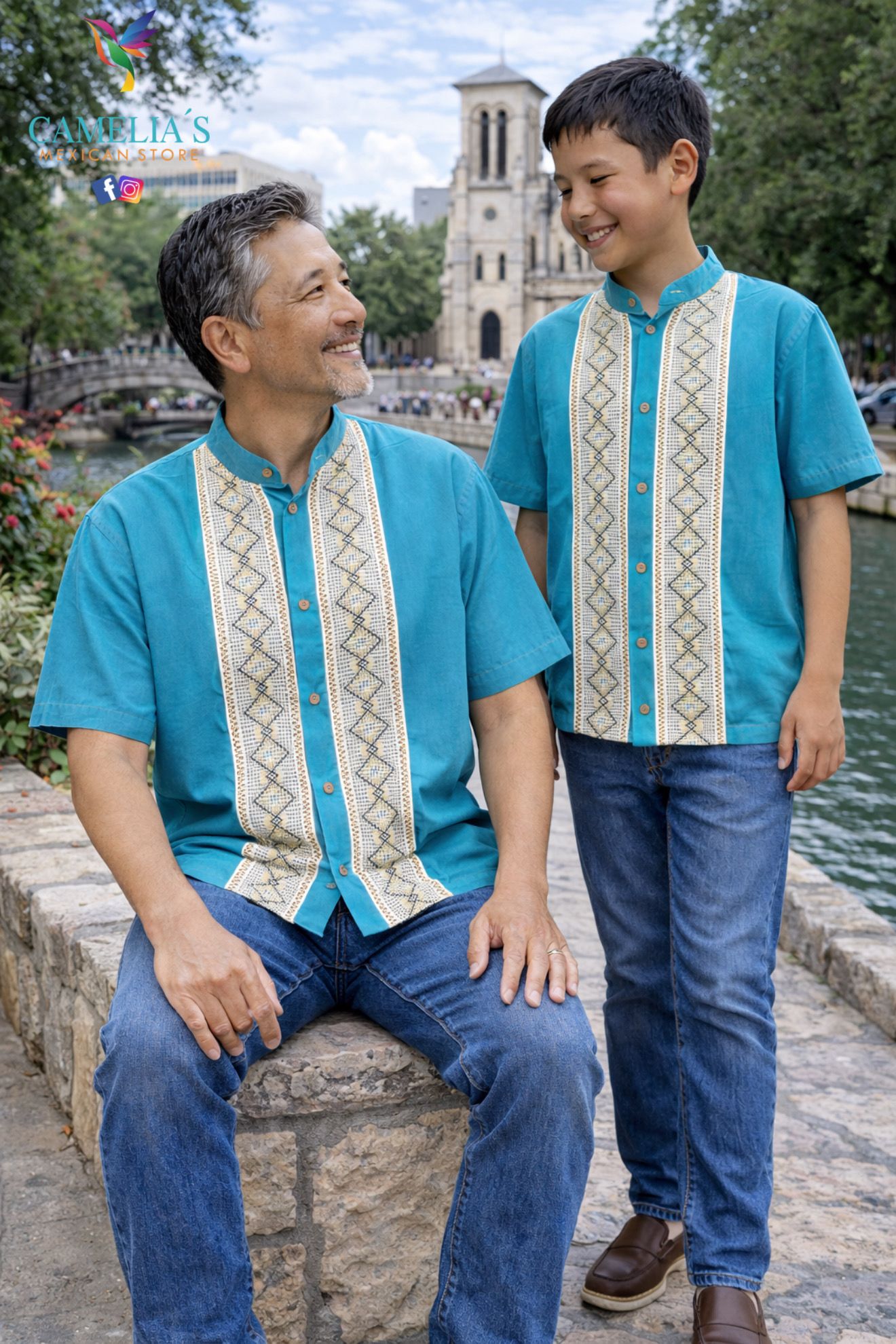 MEN'S & KIDS ROMBO GUAYABERA
