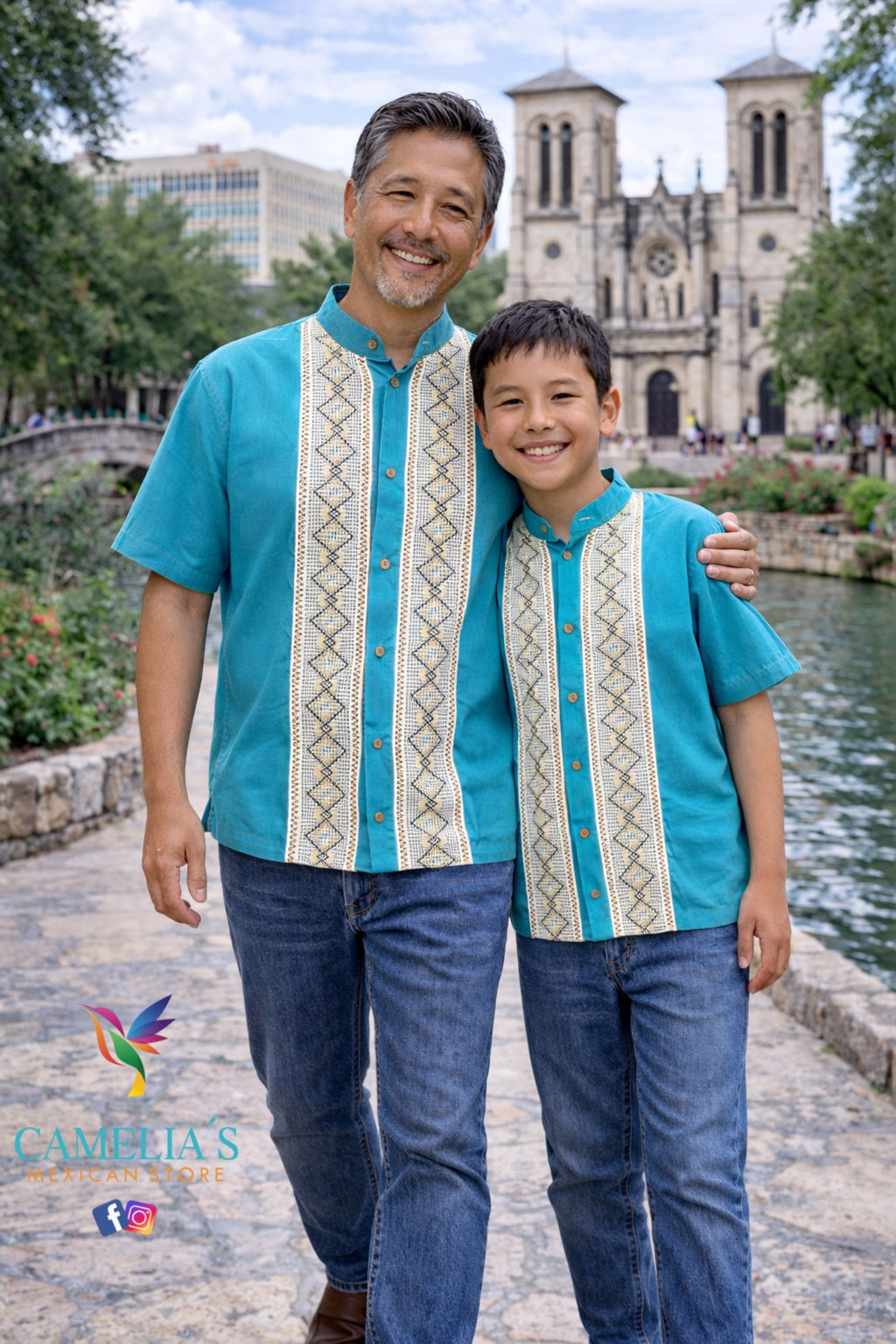 MEN'S & KIDS ROMBO GUAYABERA